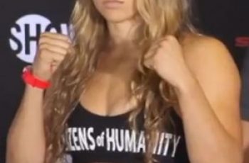 Ronda Rousey Measurements are 35-25-34